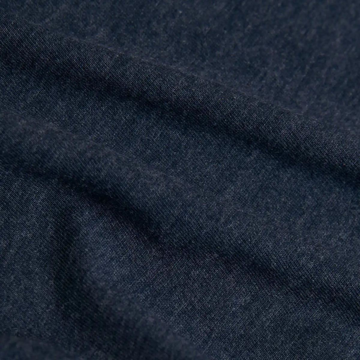 Heather Navy Classic Long Sleeve Crew Neck