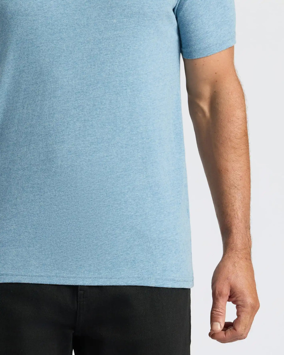 Heather Indigo Classic Crew Neck