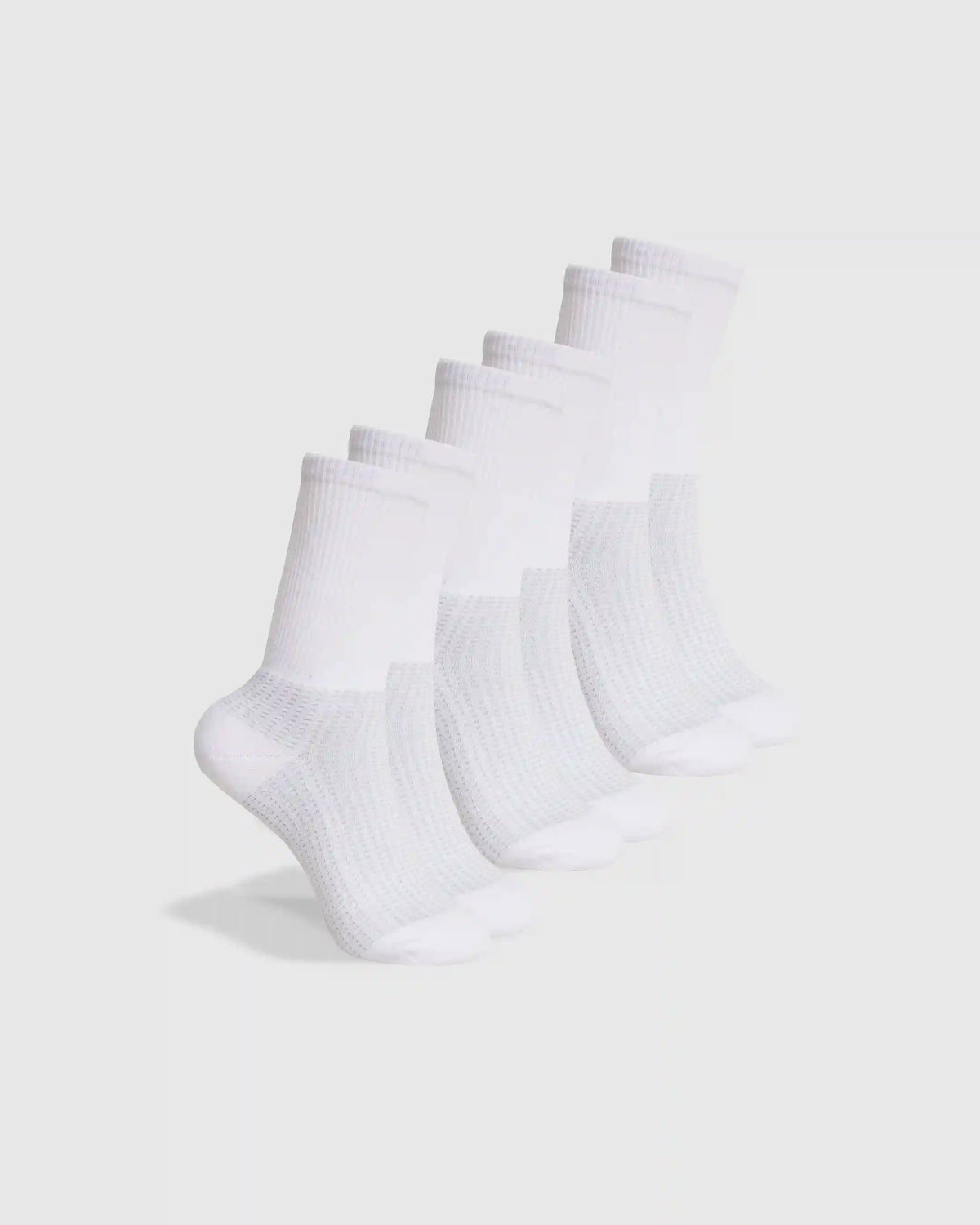 White Active Crew Socks 3-Pack