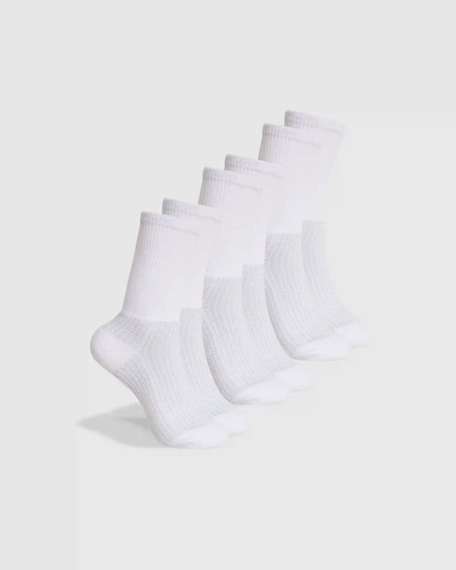 White Active Crew Socks 3-Pack