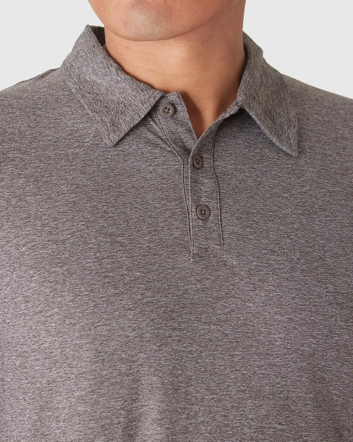 Heather Cocoa Active Polo 2.0