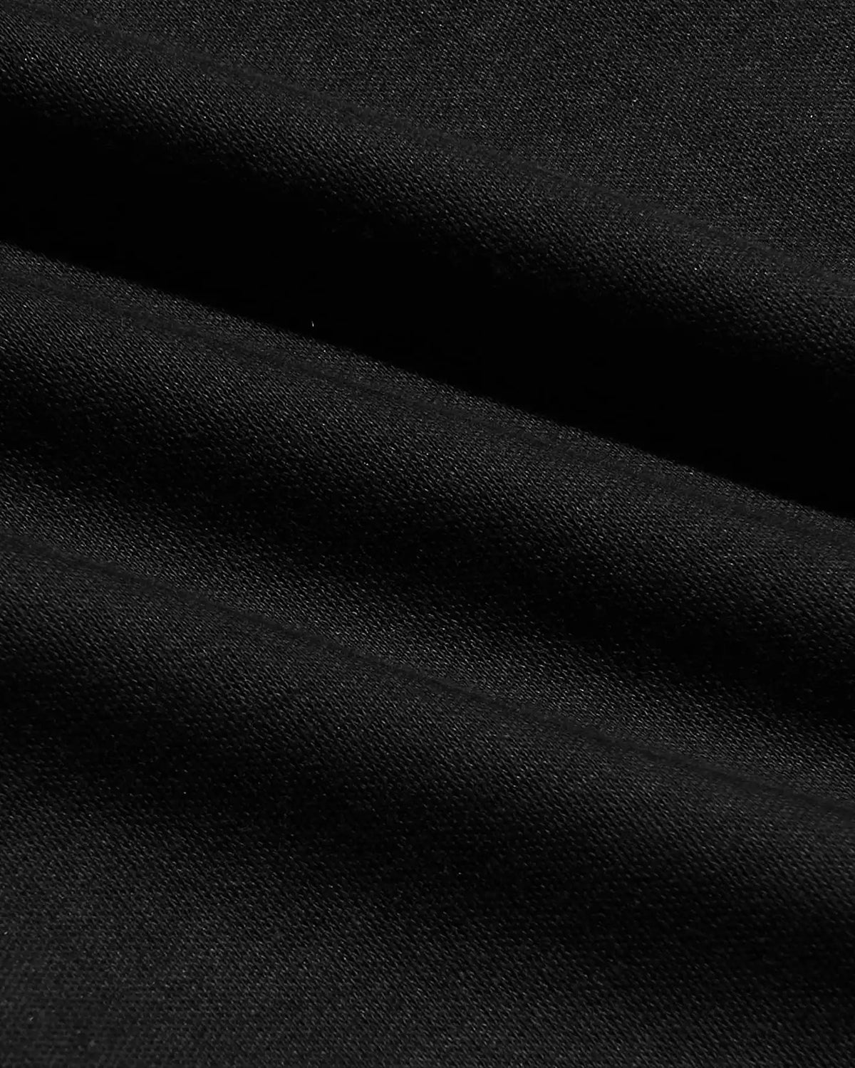 All Black Pima Cotton Blend Crew 2-Pack