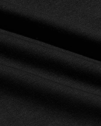Black Pima Cotton Blend Crew