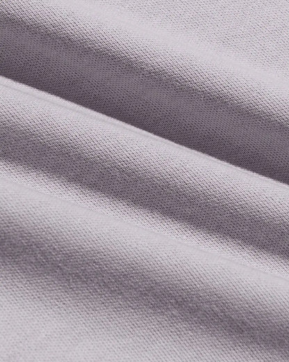 Minimal Gray Pima Cotton Blend Crew