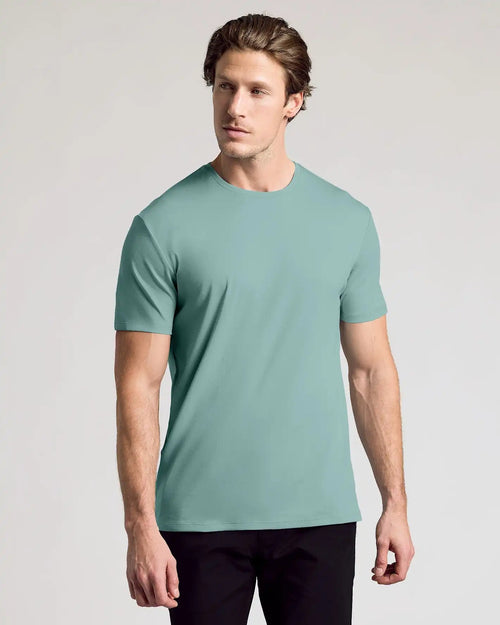Stormy Sea Pima Cotton Blend Crew