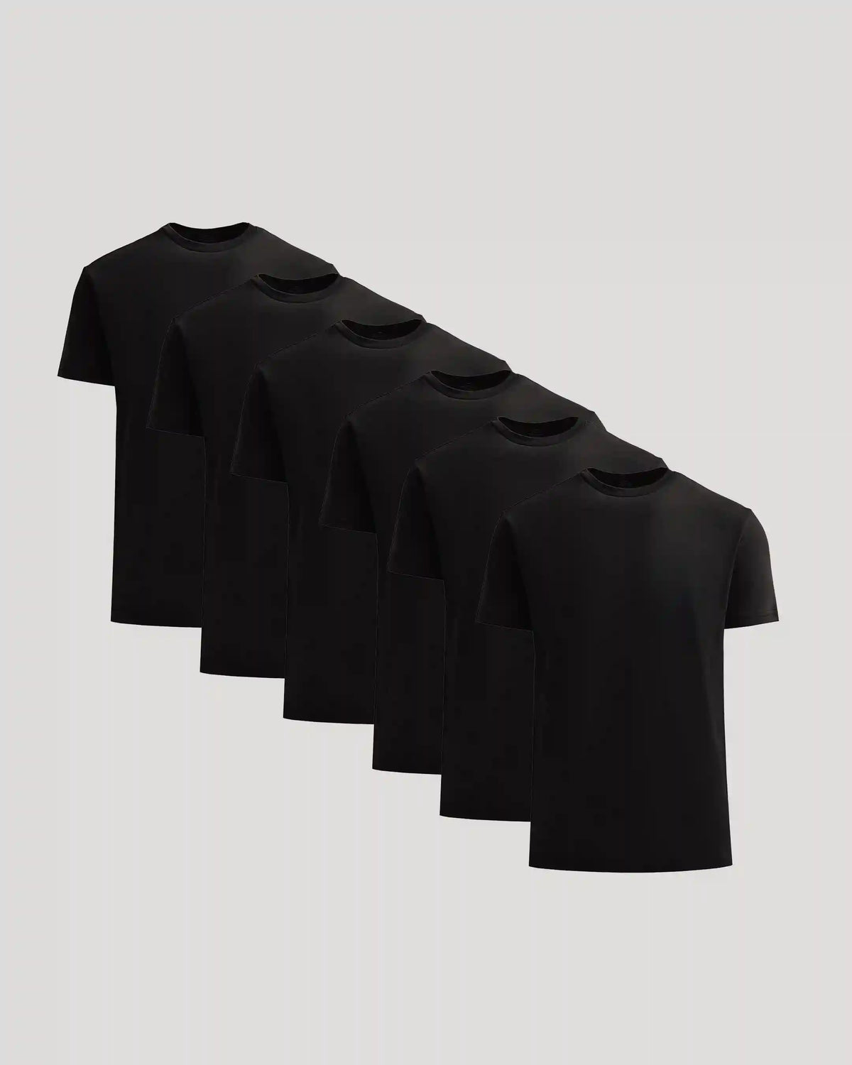 All Black Heavyweight Crew 6-Pack