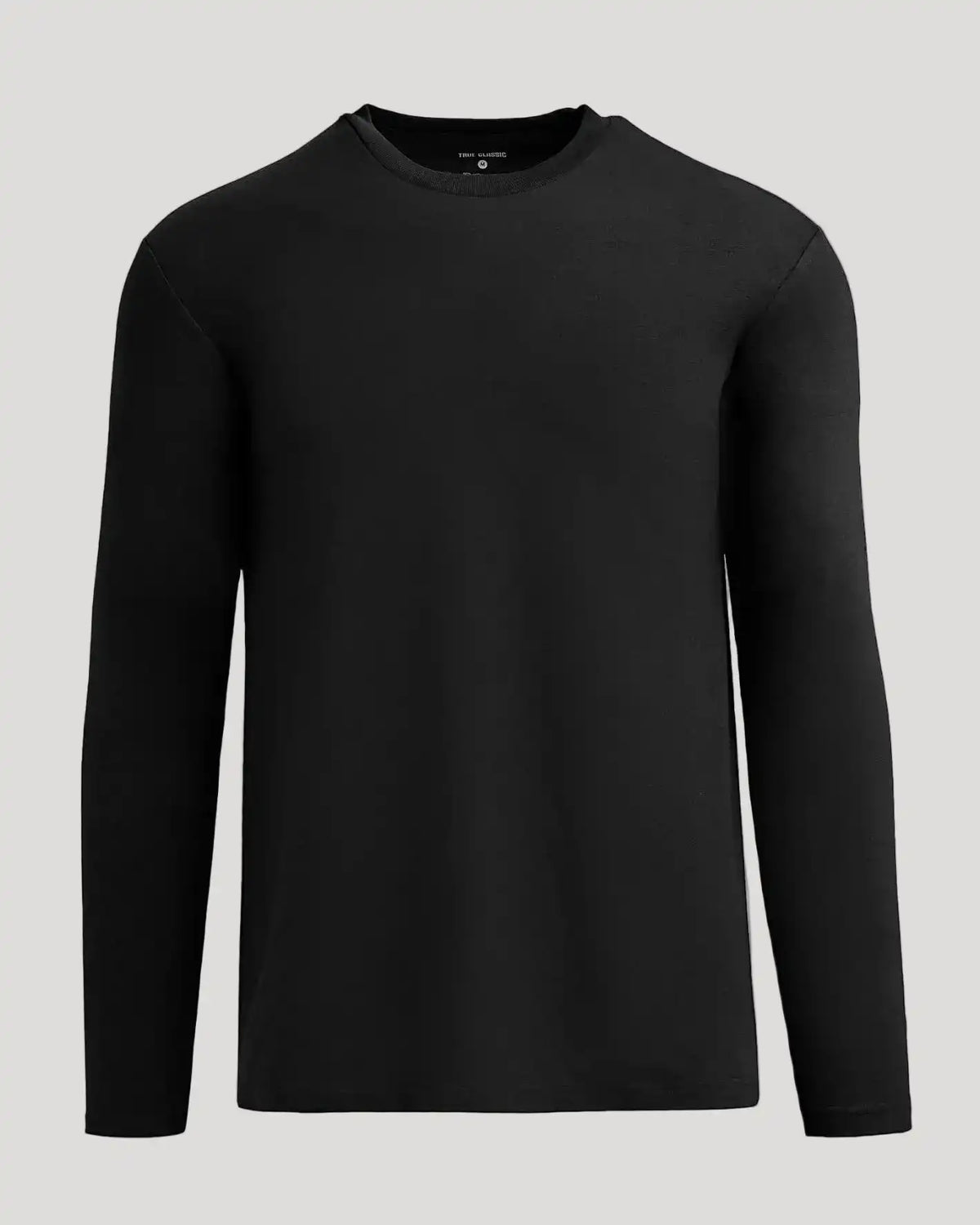 Black Classic Long Sleeve Crew Neck