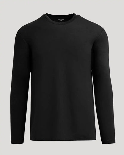 Black Classic Long Sleeve Crew Neck