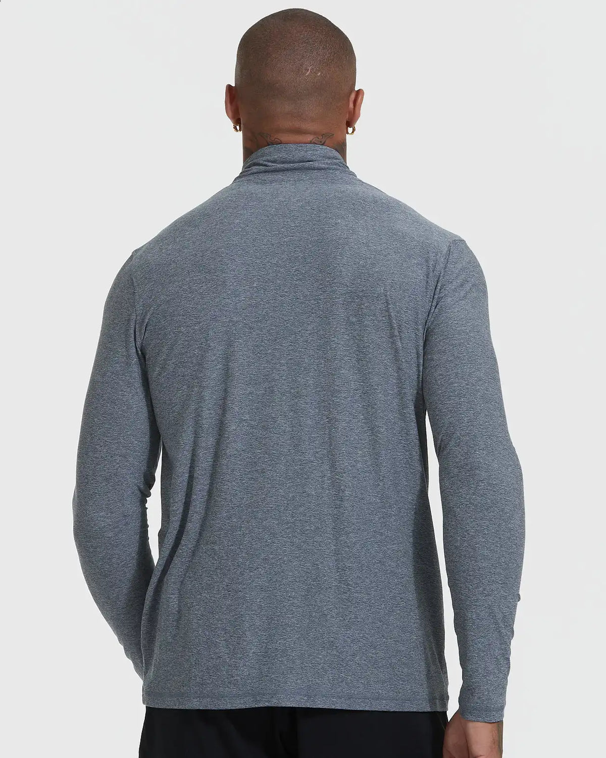 Heather Navy Active Quarter Zip Shirt