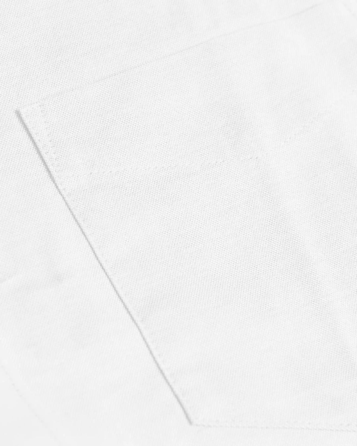 White Stretch Oxford Long Sleeve Button Up Shirt
