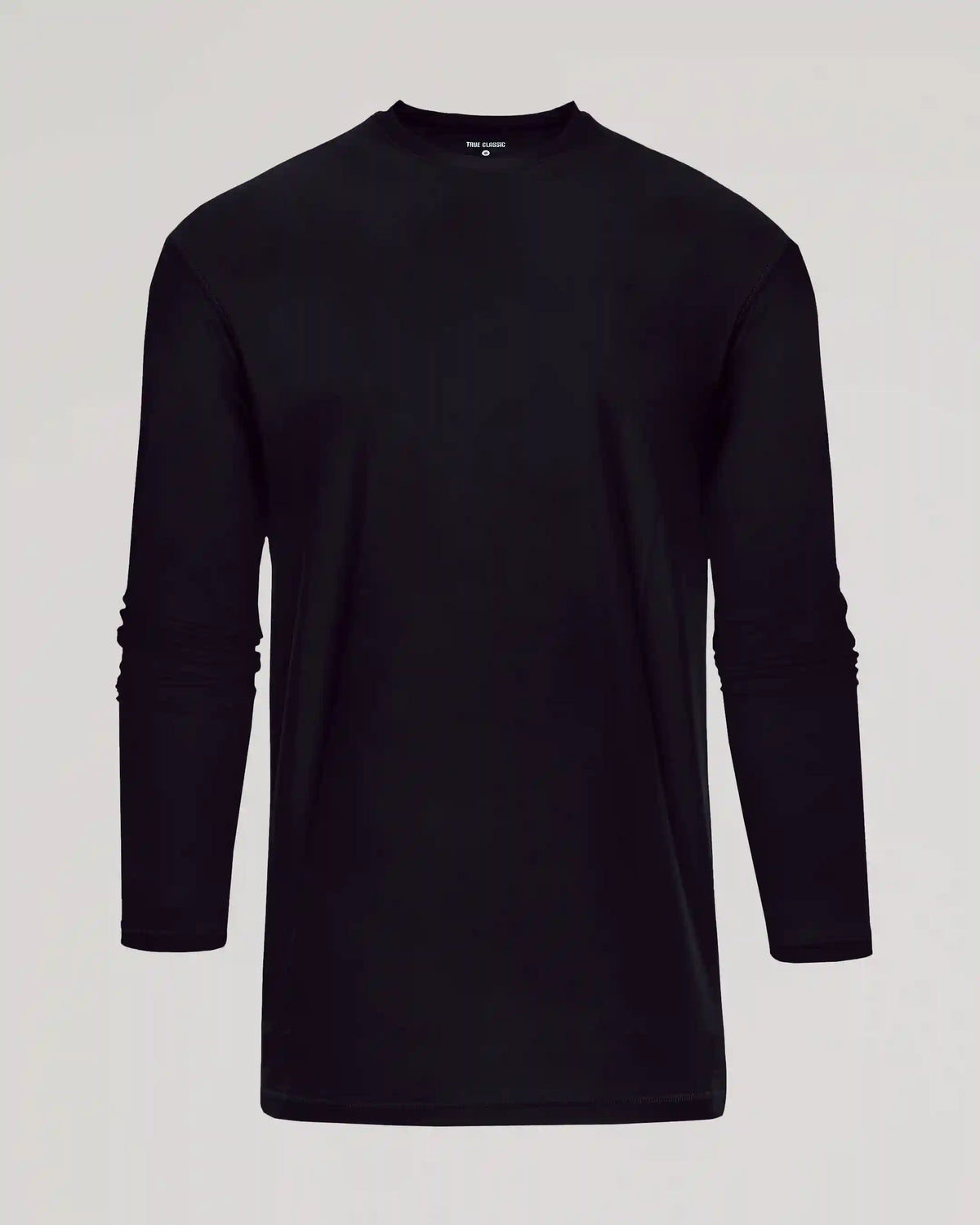 Black Long Sleeve Tall Active Crew