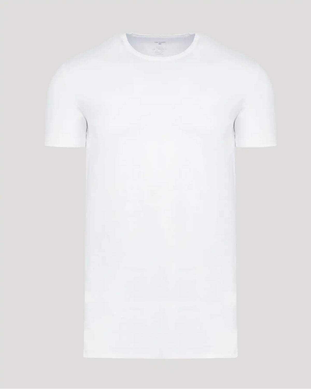 White Tall Pima Cotton Blend Crew