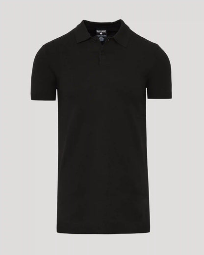 Black Tall Dressy Polo