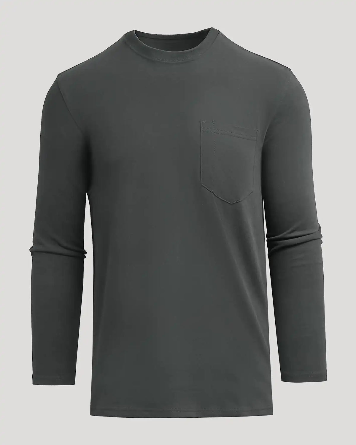 Carbon Tall Heavyweight Long Sleeve Pocket Crew