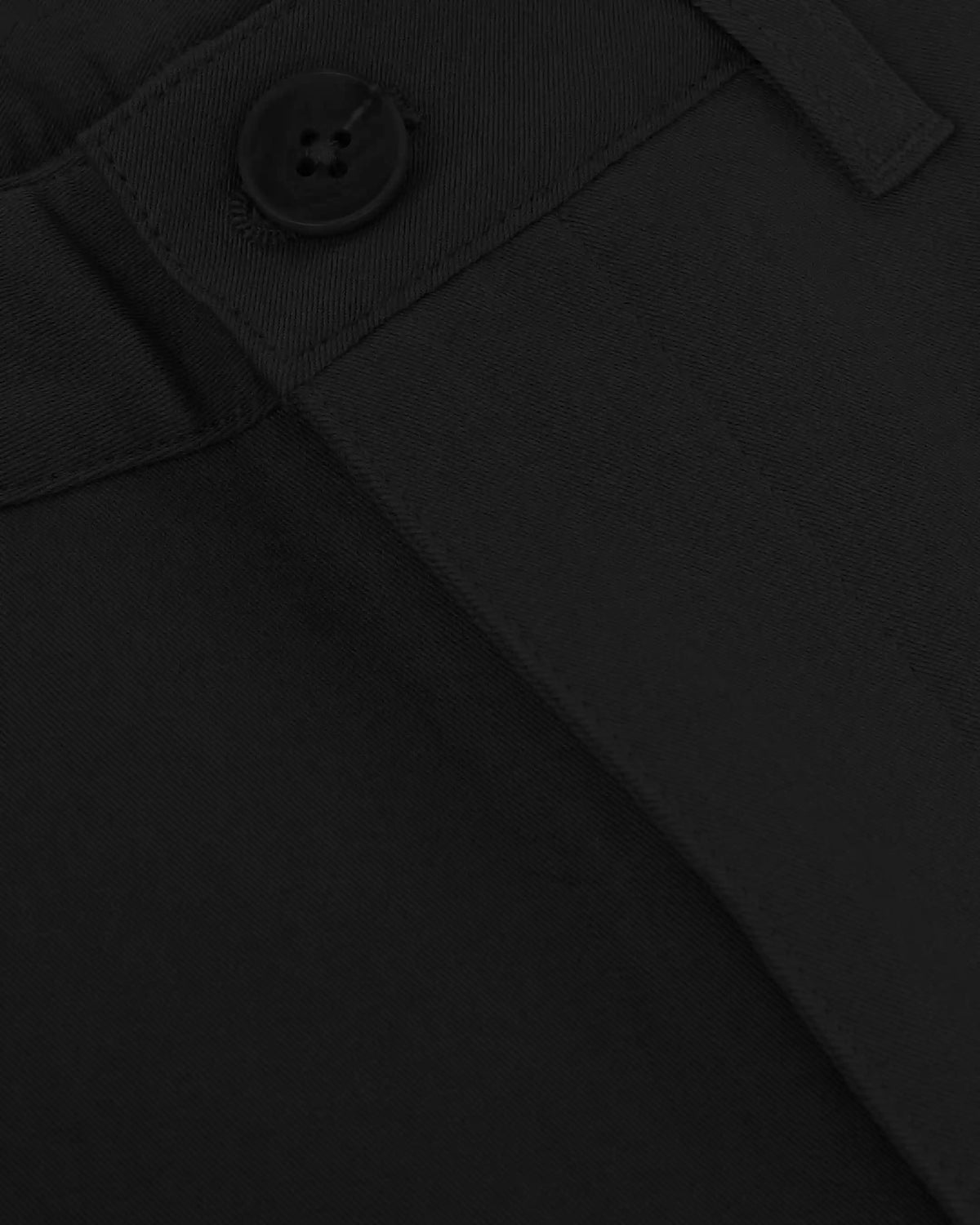 7" Black Classic Twill Shorts