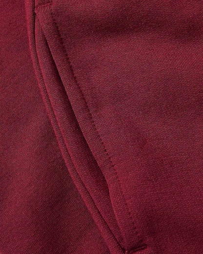 Girls Dark Maroon Slouch Pullover Crew & Relaxed Jogger 2-Pack