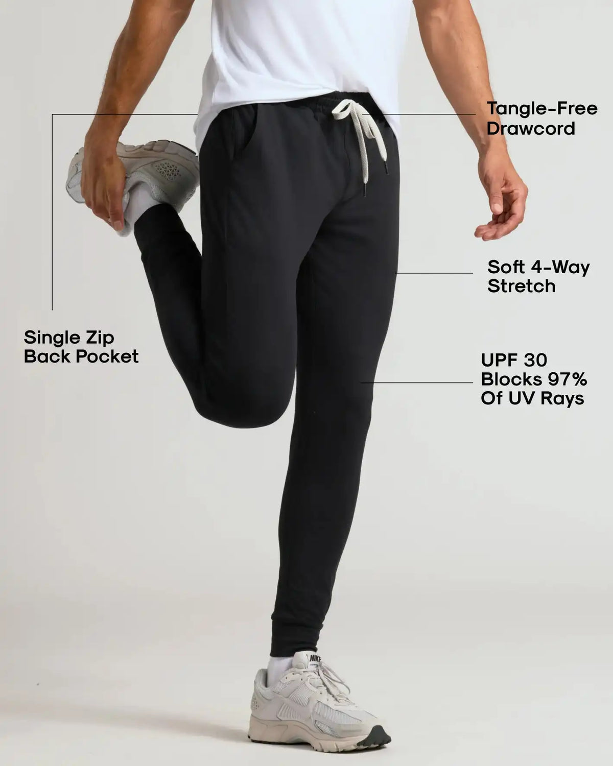 All Black Active Joggers 3-Pack