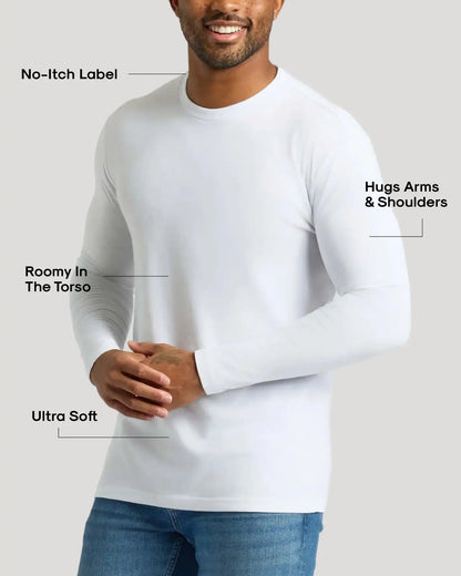 Long Sleeve Crews 3-Pack