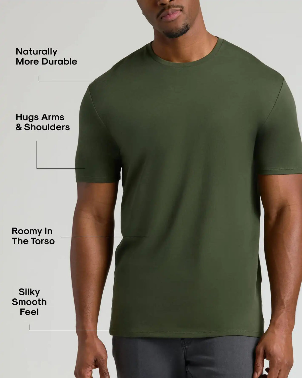 Tall Pima Cotton Blend Crew 4-Pack