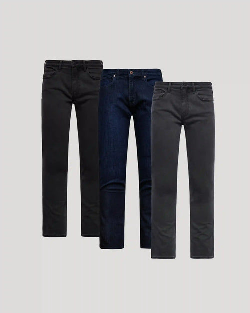 Straight Comfort Stretch Jeans 3-Pack