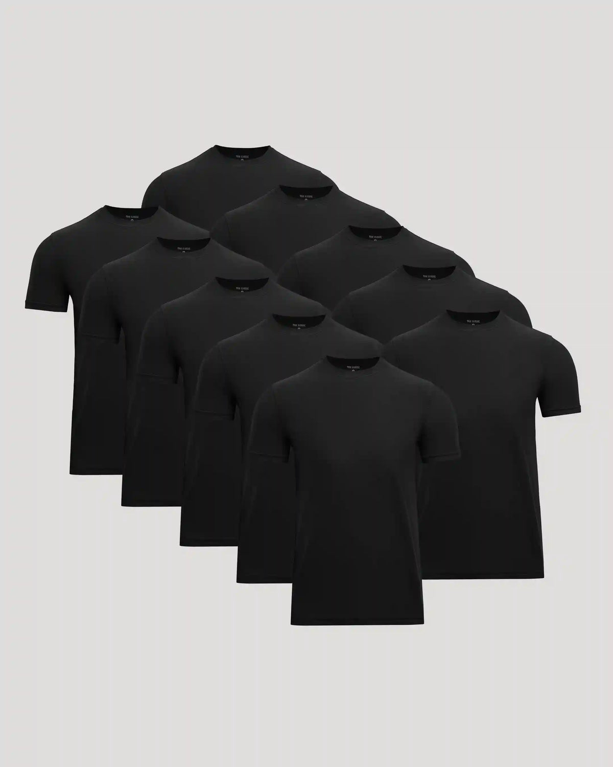 All Black Active Crew 10-Pack
