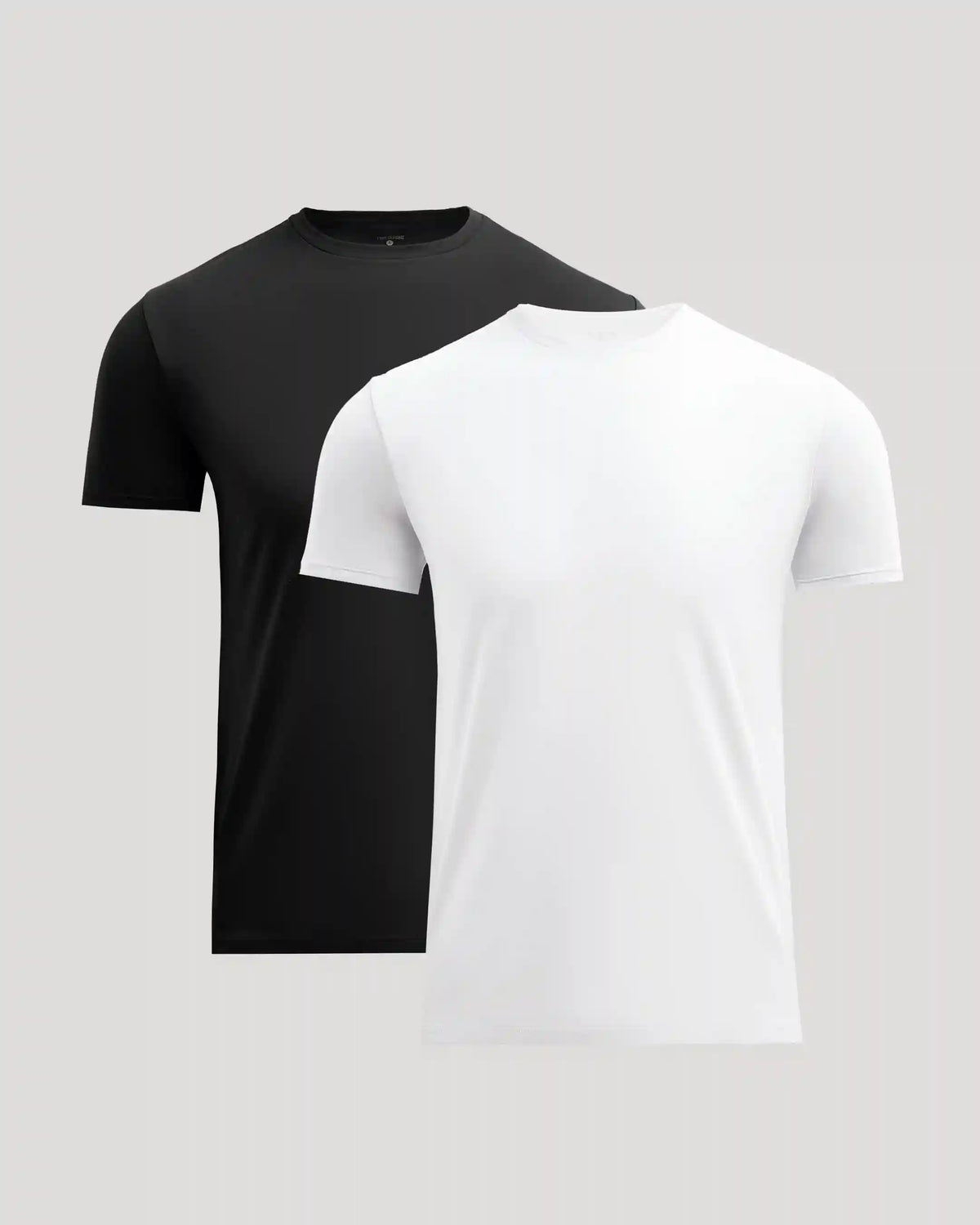 Black & White Pima Cotton Blend Crew 2-Pack