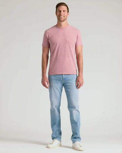Light Heather Boysenberry Classic Crew Neck