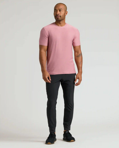 Quartz Rose Active Crew Neck Tee
