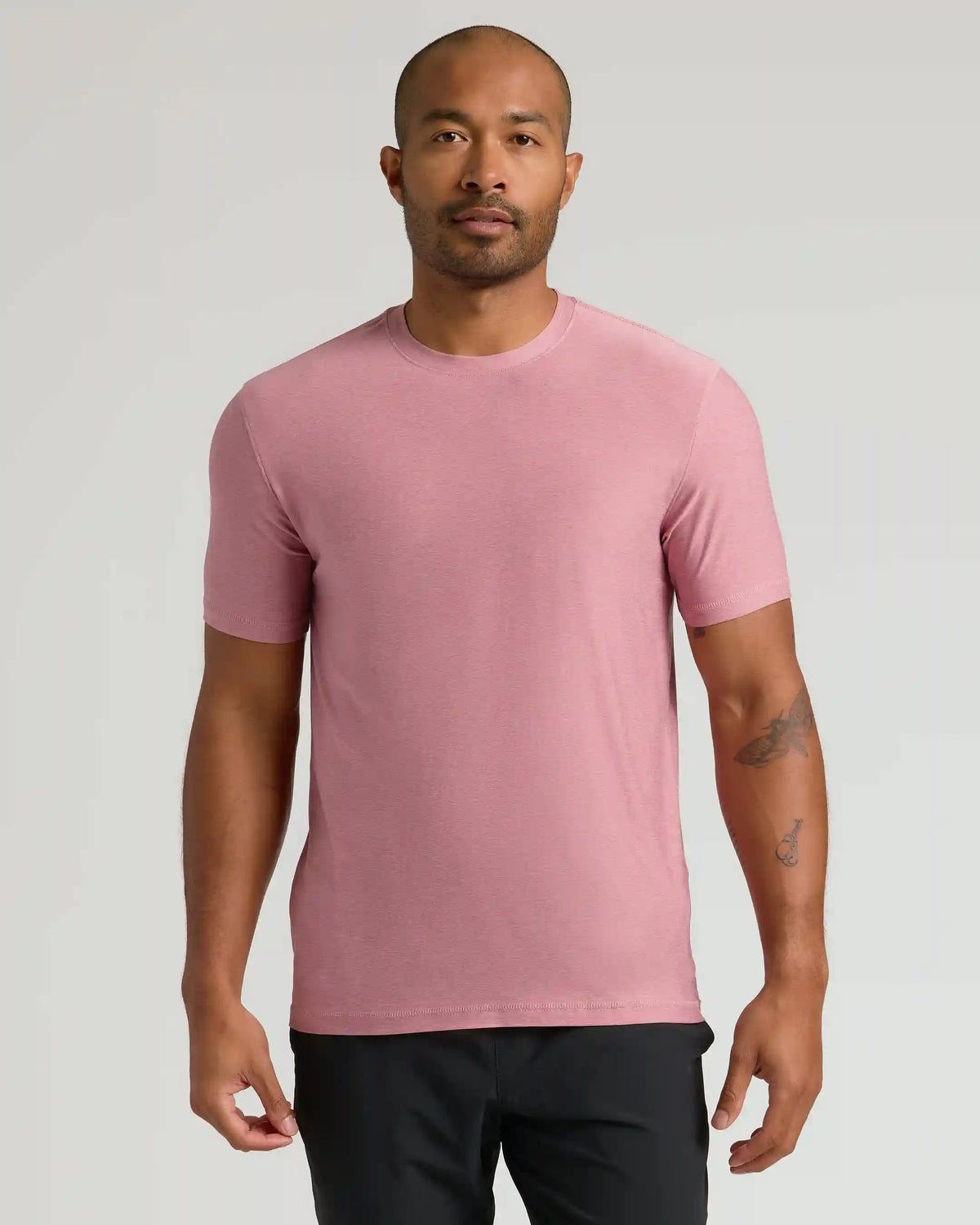 Quartz Rose Active Crew Neck Tee