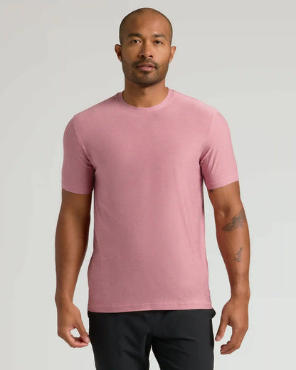 Quartz Rose Active Crew Neck Tee