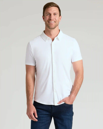 Black & White Short Sleeve Comfort Knit Shirt 2-Pack