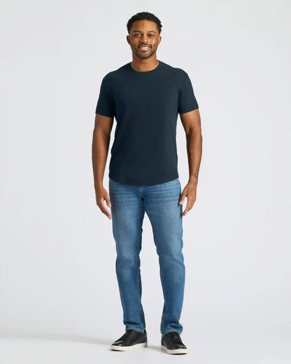 Classic Curved Hem Crew Neck 3-Pack