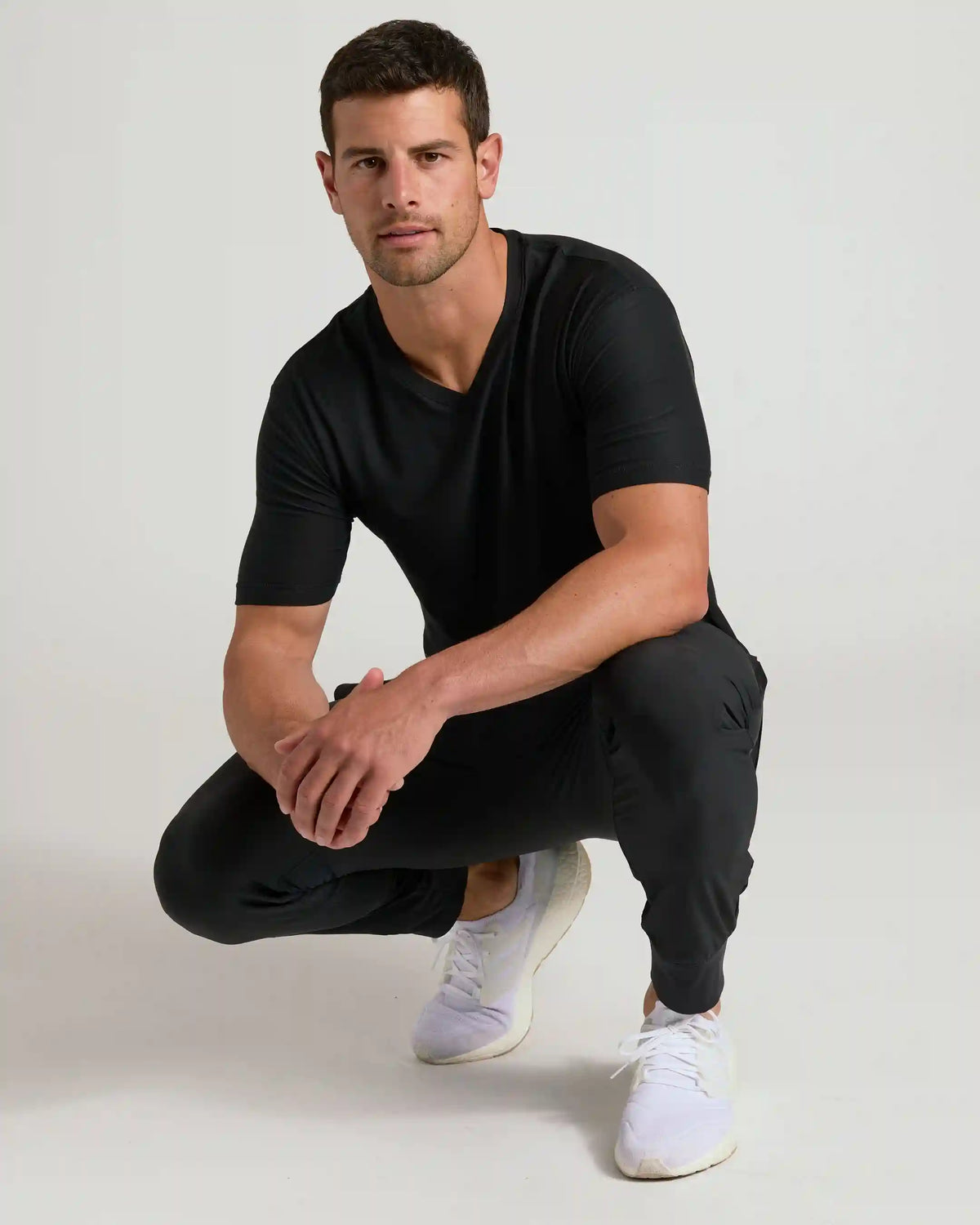 Black Active V-Neck 6-Pack