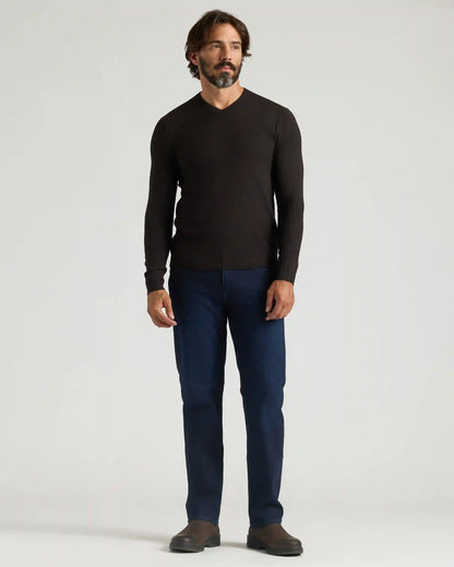 Black Dressy V-Neck Sweater