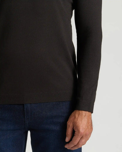 Black Dressy V-Neck Sweater