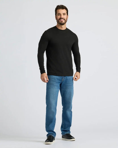 Black Classic Long Sleeve Crew Neck