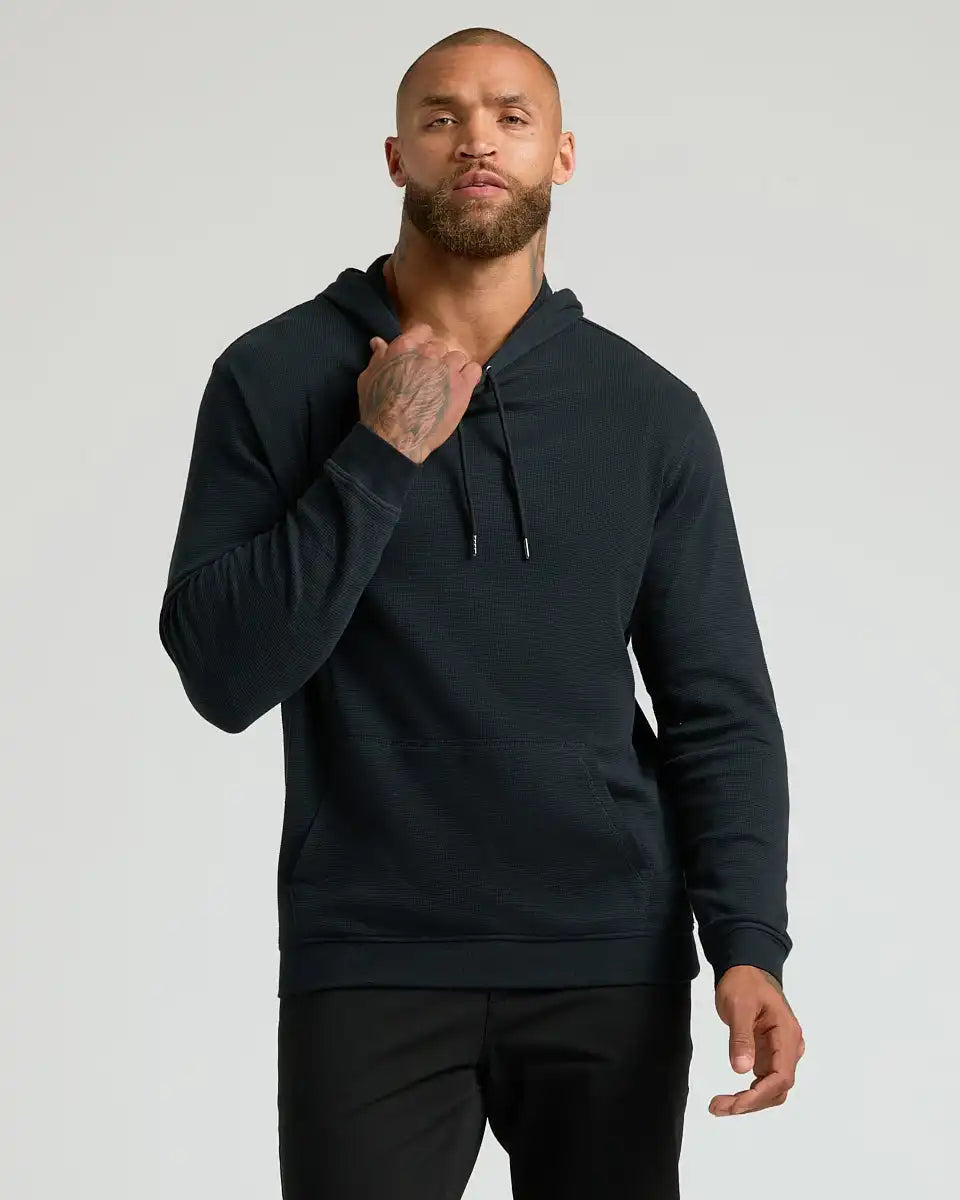 Black Waffle Hoodie
