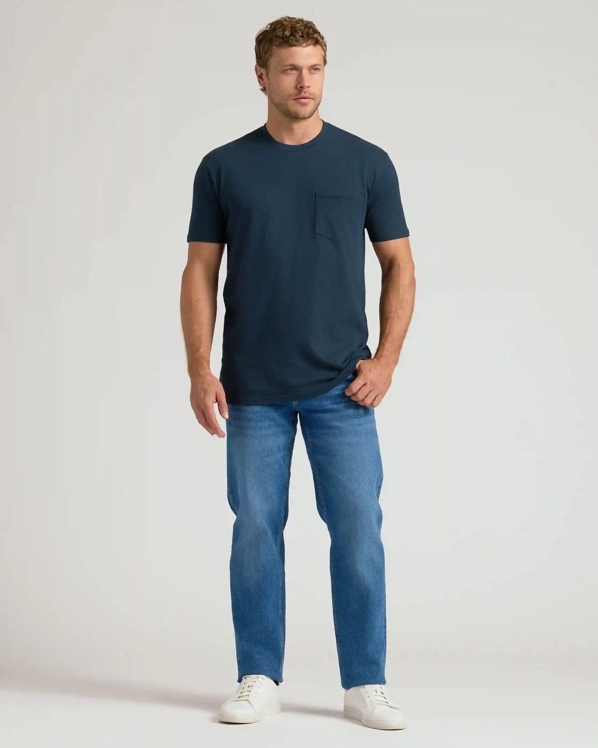 Navy Pocket Crew Tee