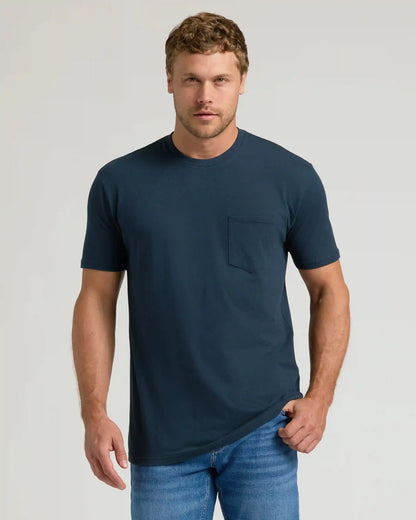 Navy Pocket Crew Tee