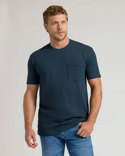Navy Pocket Crew Tee