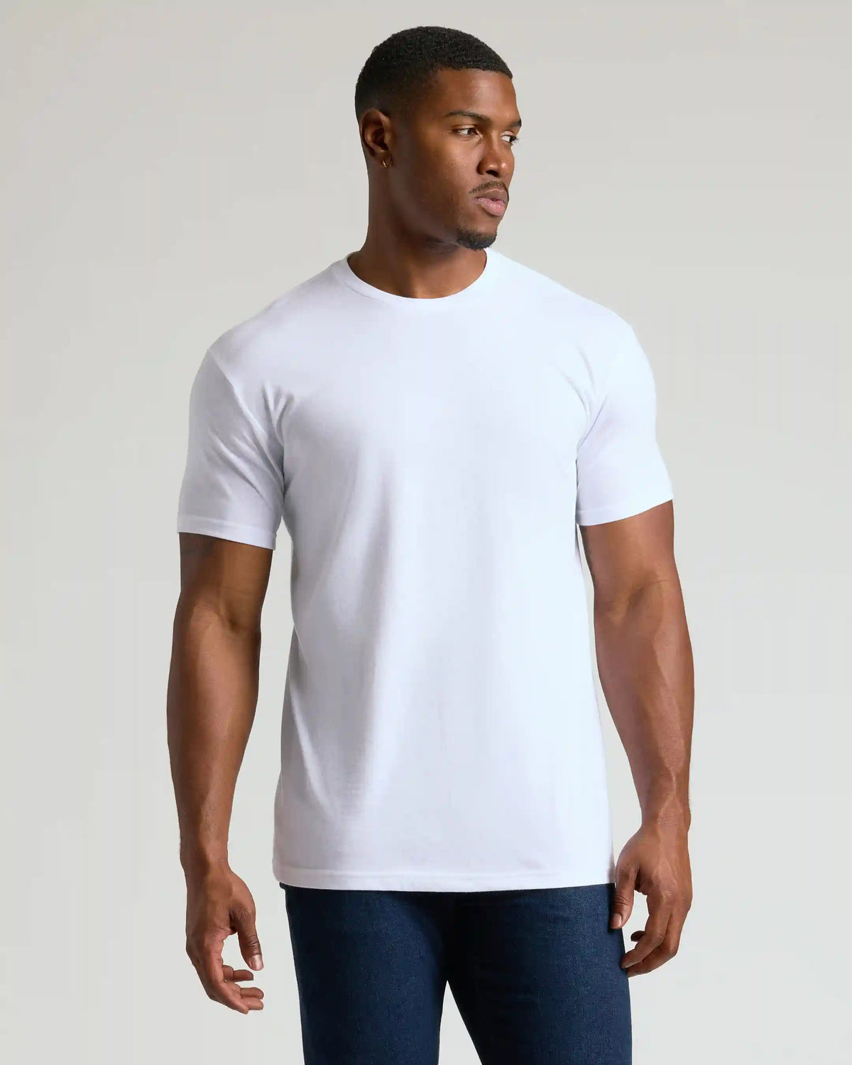 Classic Tall Straight Hem Crew Neck T-Shirt 3-Pack