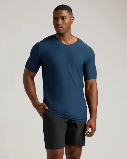 Navy Tall Active V-Neck