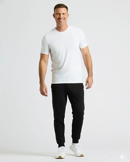 Black Active Crew and Jogger 2-Pack