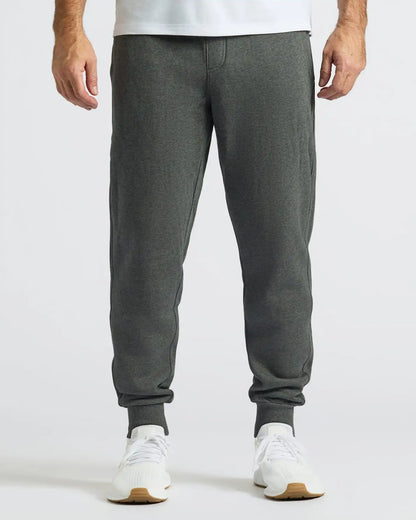 Charcoal Heather Gray Fleece French Terry Joggers