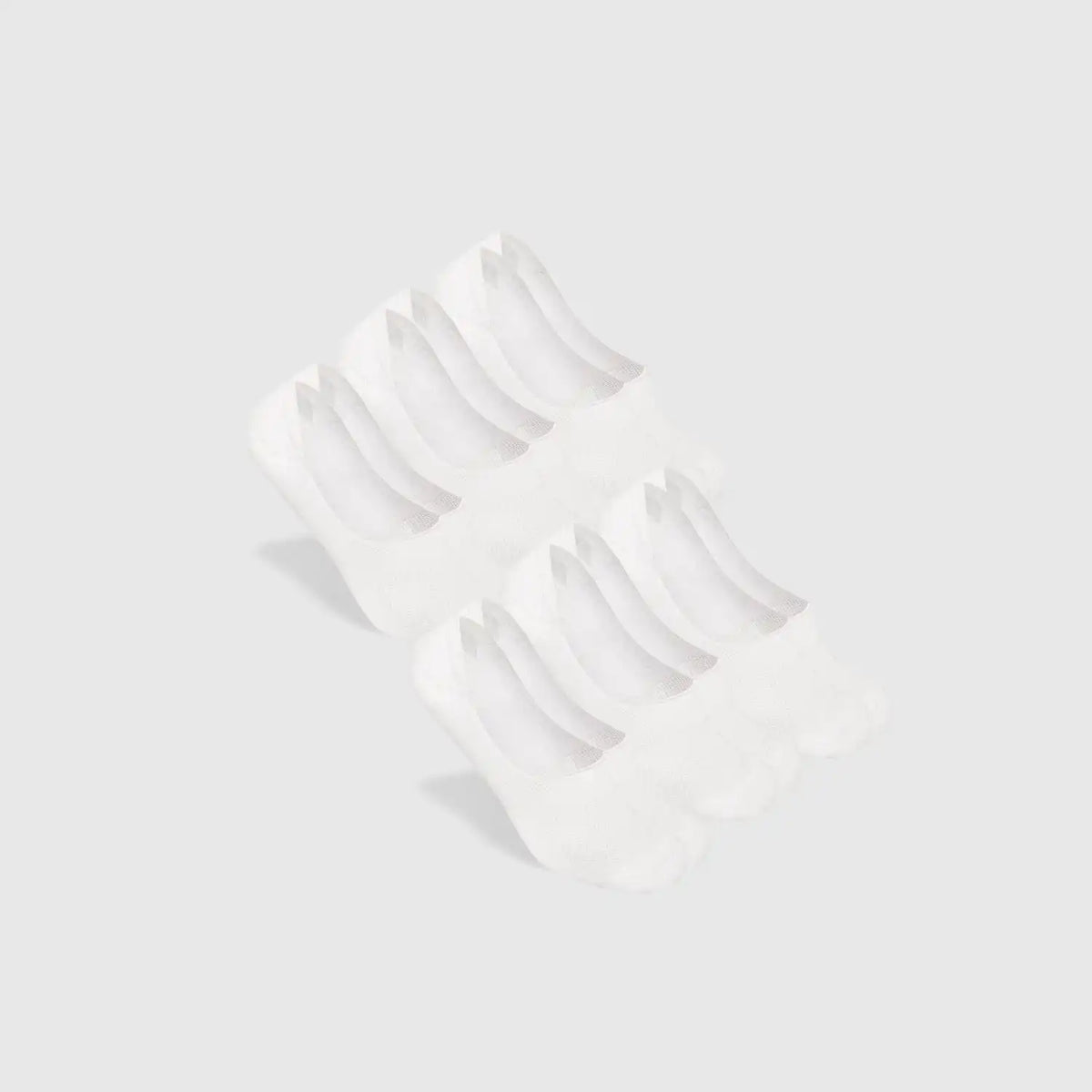White No Show Socks 6-Pack