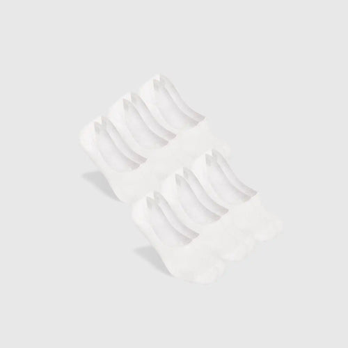 White No Show Socks 6-Pack
