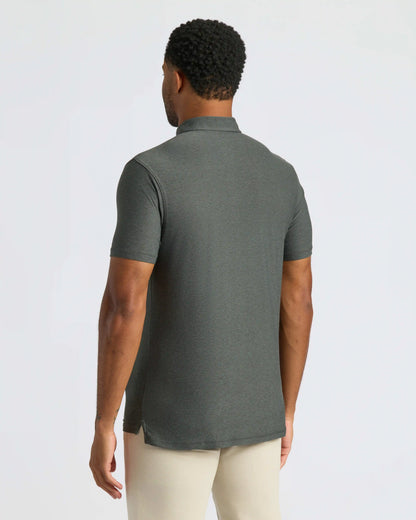 Charcoal Heather Gray Classic Polo