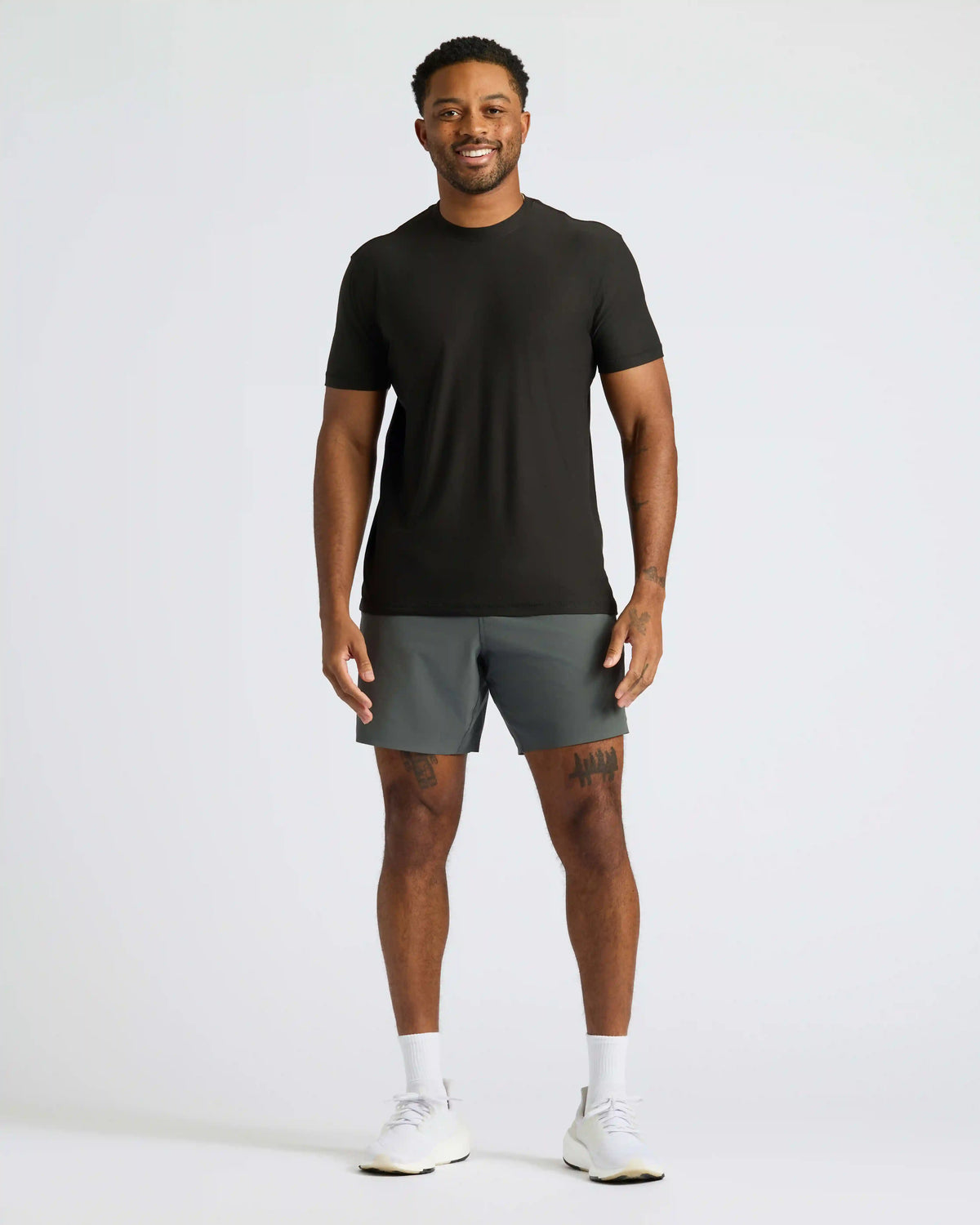 All Black Active Crew 10-Pack