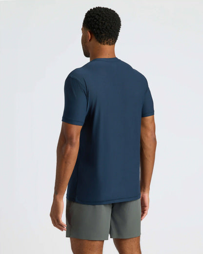 Navy Active Crew Neck Tee