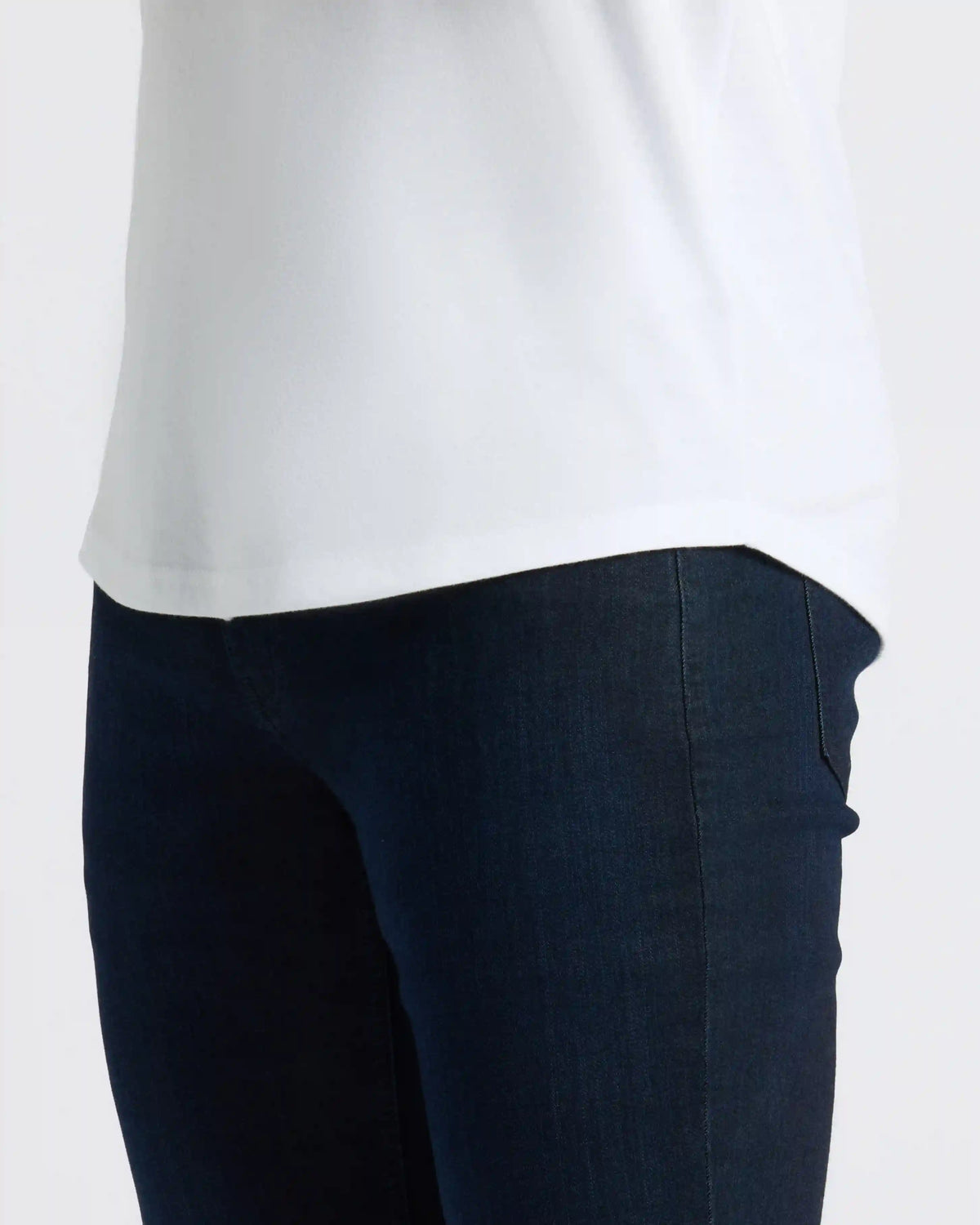 White Curved Hem Classic Crew Neck 6-Pack